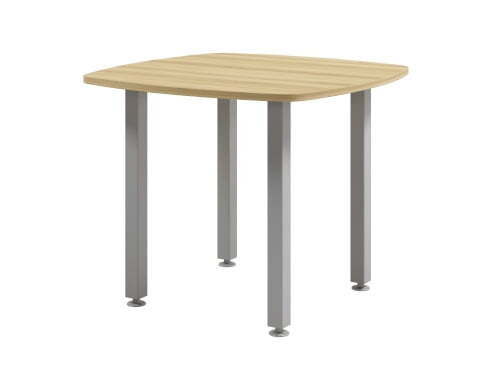 Стол для переговоров в комплекте с опорами 50096 Space S-102 890x890x730 (Дуб телемарк)