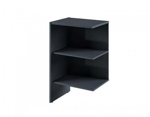 Доп.секция низкого стеллажа Инновация I-645 578х440х1940 (Антрацит)