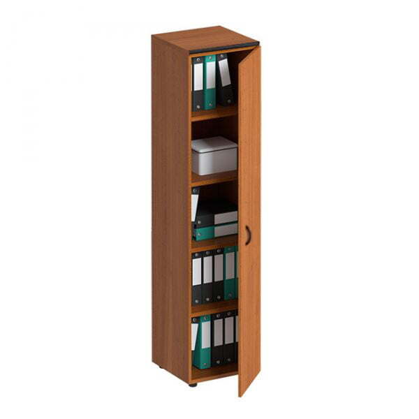 Шкаф для документов закрытый узкий Дин Р ДР 784 ОФ 460x465x1965 (Французский орех)