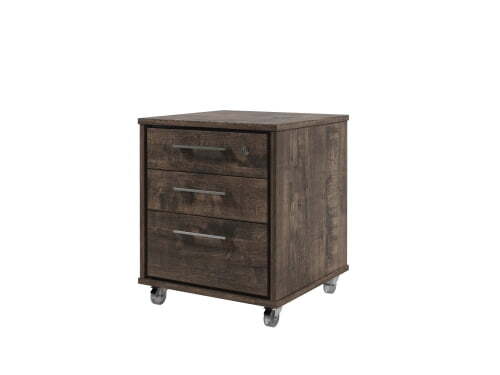 Тумба подкатная Torston Т-90 480x480x567 (Дуб Бунратти/Антрацит)