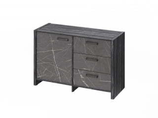 Тумба для документов для документов Festus FB-12-01.G 1222x460x806 (Древесина Графит/Камень Пьетра Гриджиа черный)