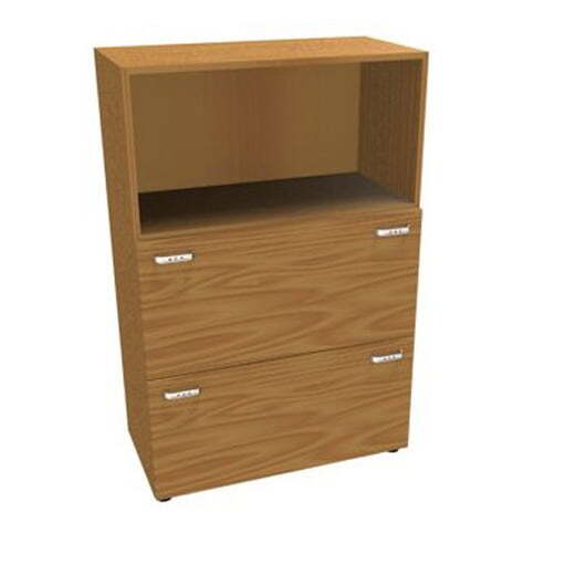 Шкаф средний, 2 ящика для файлов Z2 IDE286M 860x450x1310 (Орех каналетто)