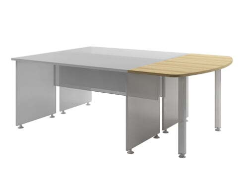 Столешница к 2 столам гл. 670мм без экрана необходимы опоры 50096 Space S-82 1340x600x22 (Дуб телемарк)