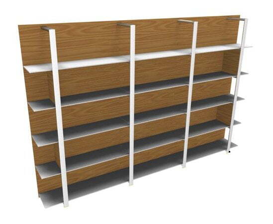 Буазери, рама хром, в комплекте 4 вертикальные перегородки X7 BOS32 L 3270x360x2190 (Орех каналетто)