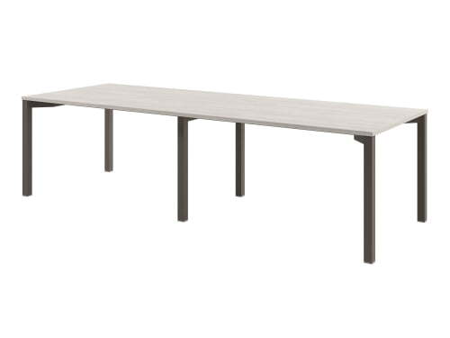 Стол для переговоров на металлокаркасе Solution D-102 2800x1000x750 (Акация Морава/ТрюфельКоричневый)