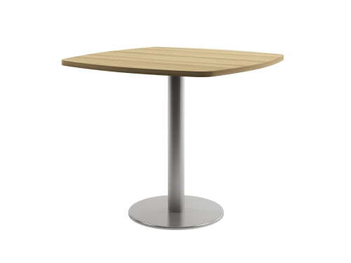 Стол для переговоров в комплекте с опорой Pedralli Space S-101 890x890x750 (Дуб телемарк)