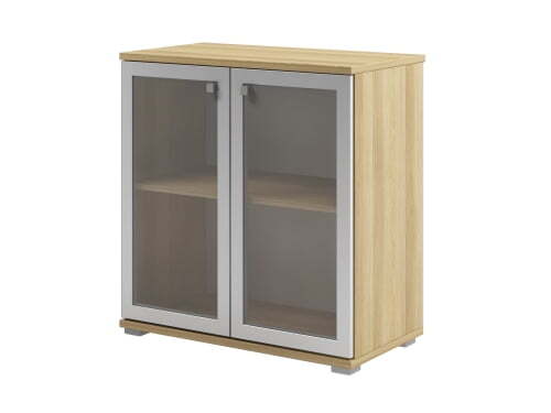 Шкаф двери стекло в профиле МДФ Space S-653 800x430x840 (Дуб телемарк)