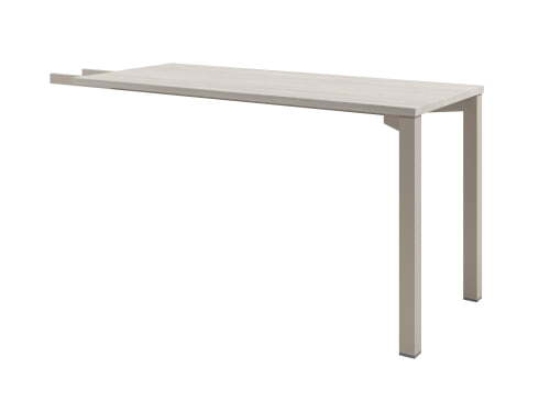 Брифинг-приставка на металлокаркасе Solution D-892 1400x600x750 (Акация Морава/Кашемир)