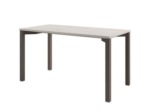 Стол одиночный на металлокаркасе Solution D-31 1400x700x750 (Акация Морава/ТрюфельКоричневый)