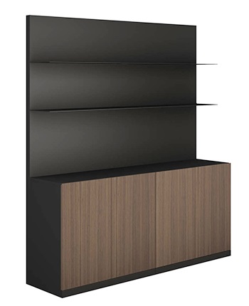 Шкаф с консольными полками JAGUAR (1800х400х2000) (Шпон Горного ореха TA37YA)