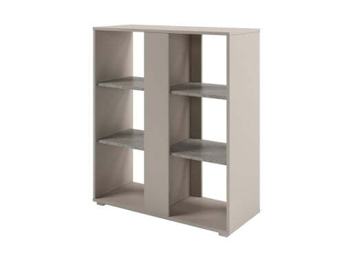 Стеллаж с планкой средний Solution D-73 950x396x1096 (Бетон/Кашемир)