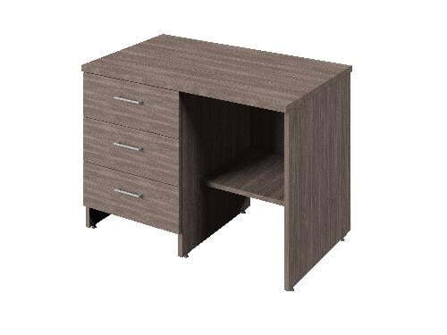 Греденция с 3 ящиками и нишей под канцелярские папки, левая Public comfort С-290л 826x500x600 (Джара госфорт)