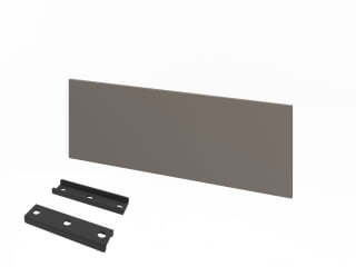 Экран настольный ЛДСП к двум столам L-068-2 1200х18х400 (Трюфель)