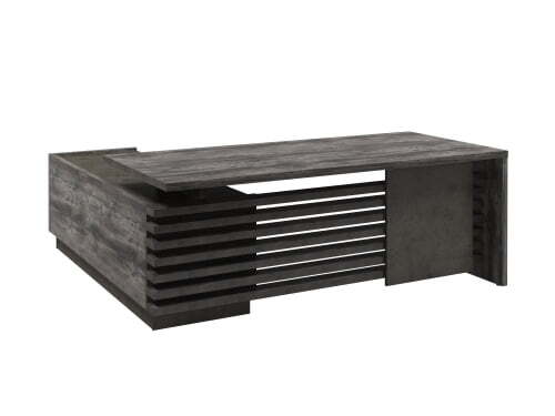 Стол с опорной тумбой, правый (без розеток) Vestar Z-220пр.0000 2000x2030x750 (Сосна Пасадена/Бетон Чикаго)