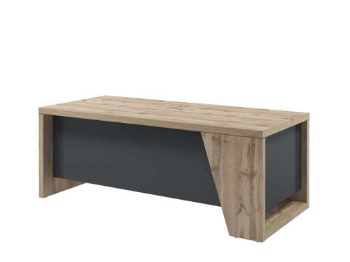 Стол руководителя прямой Torston T-120 пр 2000x900x750 (Дуб Вотан/Антрацит)