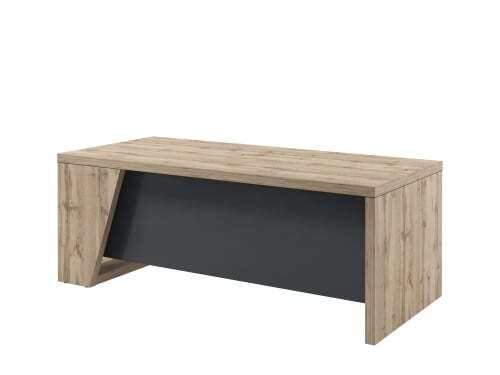 Стол руководителя прямой Torston T-120 л 2000x900x750 (Дуб Вотан/Антрацит)