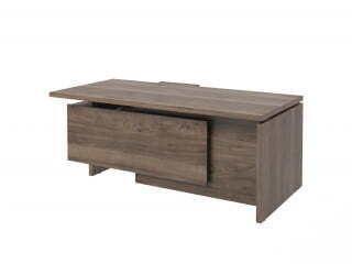 Стол руководителя с опорной тумбой Festus FB-119R.DD 1900x1800x750 (Орех Пацифик Табак)