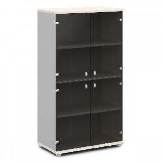 Шкаф V-668 (Металлик / Дуб Кобург)