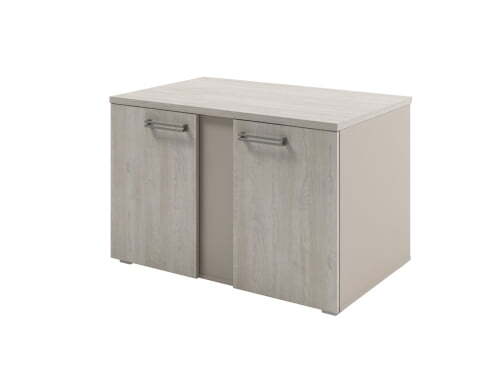 Тумба для оргтехники широкая Solution D-280 960x590x610 (Акация Морава/КашемирКоричневый)