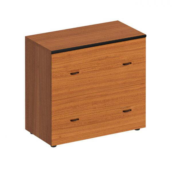 Шкаф для документов с ящиками низкий Дин Р ДР 754 ОФ 900x465x815 (Французский орех)