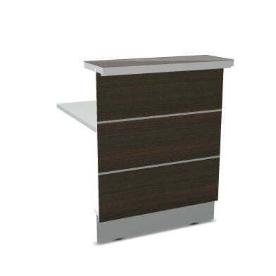 Модуль ресепшн прямой Valde LA09L 844x917x1105 (Каштан)