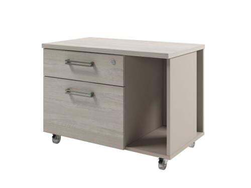 Тумба подкатная с нишей Solution D-292 800x460x575 (Акация Морава/Кашемир)