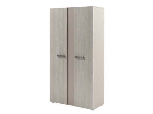 Стеллаж высокий с дверьми Solution D-77 950x414x1820 (Акация Морава/Кашемир)