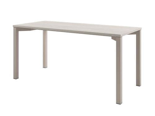 Стол одиночный на металлокаркасе Solution D-32 1600x700x750 (Акация Морава/КашемирБежевый)