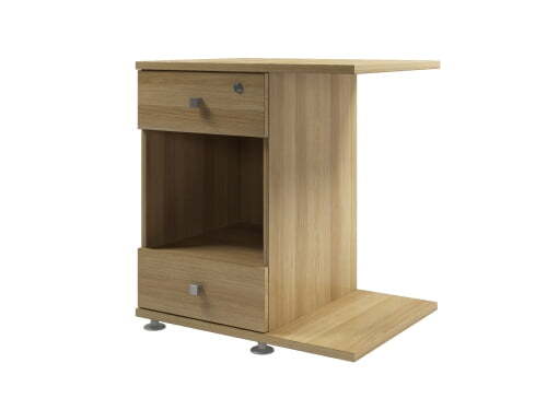 Тумба приставная  с замком на первый ящик к столам, кроме S-35, S-37 Space S-244 670x520x730 (Дуб телемарк)