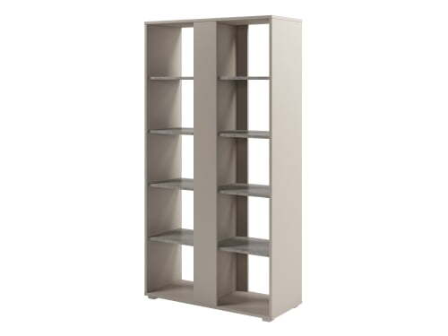 Стеллаж с планкой высокий Solution D-74 950x396x1820 (Бетон/Кашемир)