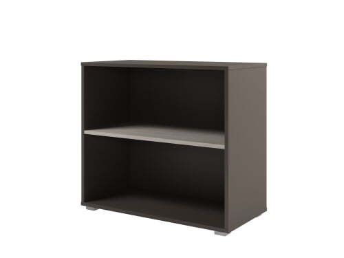 Стеллаж низкий Solution D-65 800x396x1096 (Акация Морава/Трюфель)