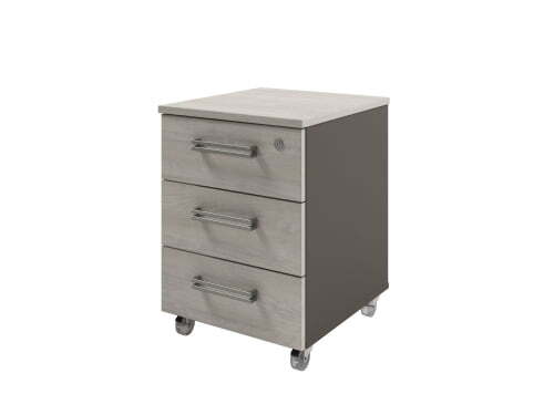 Тумба подкатная Solution D-91 422x460x565 (Акация Морава/Трюфель)