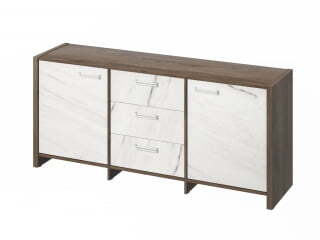 Тумба для документов Festus FI-13-01.G 1804x460x806 (Орех Пацифик Табак/Мрамор Леванто белый)