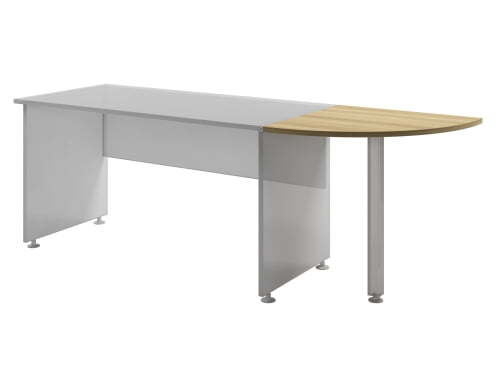 Столешница угловая к столам  глубиной 670мм Space S-80 670x670x22 (Дуб телемарк)