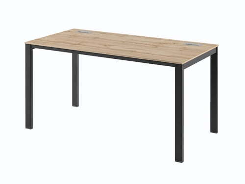 Стол на металлокаркасе одинарный Саньяна N-22 1500x750x750 (Дуб ВотанЧерный)