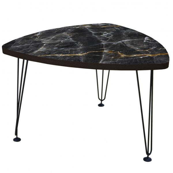 Стол журнальный Оникс-1 ОН1 700x700x460 (Темный/luminar 160)