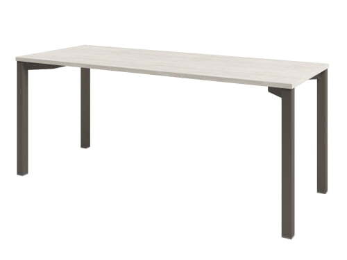 Стол одиночный на металлокаркасе Solution D-33 1800x700x750 (Акация Морава/ТрюфельКоричневый)