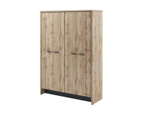 Шкаф двухсекционный Гардероб/шкаф с 5 полками Torston T-32-02 1494x520x2120 (Дуб Вотан/Антрацит)