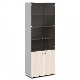 Шкаф V-634 (Металлик / Дуб Кобург)