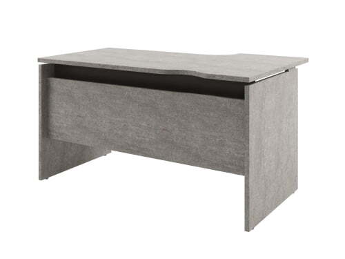 Стол письменный левый Solution D-34 1400x880x750 (Бетон/Трюфель)