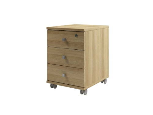 Тумба подкатная с замком на 1 ящик Space S-91 420x500x595 (Дуб телемарк)