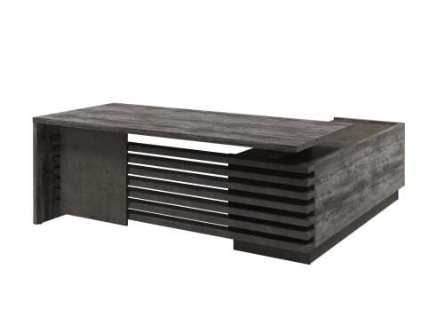 Стол с опорной тумбой, левый (без розеток) Vestar Z-220л.0000 2000x2030x750 (Сосна Пасадена/Бетон Чикаго)