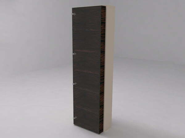 Шкаф высокий со стекляными дверьми Brix BR.00.62 600x400x2180 (Бежевый (акрил))