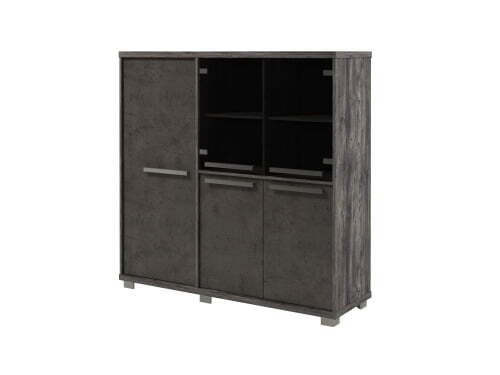 Шкаф трехсекционный левый Vestar Z-33-11л 1556x500x1538 (Сосна Пасадена/Бетон Чикаго)