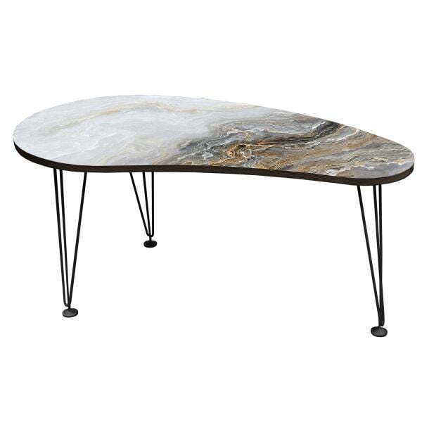 Стол журнальный Оникс-2 ОН2 1030x560x460 (Черный/luminar 164)