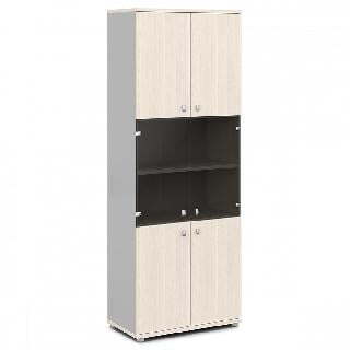 Шкаф V-633 (Металлик / Дуб Кобург)