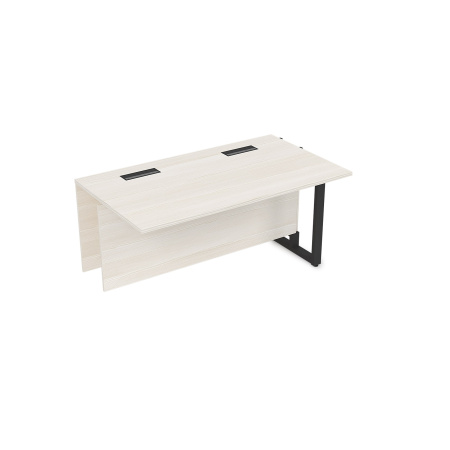 16СПС.182 Стол прямой бенч, средний модуль  (1200x800x750) (Ivory | Черный)