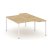 Рабочая станция эргономичная SN-4P.DRPA-021 (1380х1632/1992х750) (Тиквуд Светлый/Металл Антрацит)