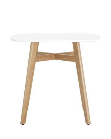 Стол обеденный Target 80*80 белый ножки массив бука (Стол обеденный Target белый)