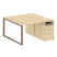 Рабочая станция Metal System Style БО.РС-СТП-2.1 1412x1475x750 (Дуб Наварра/Серый металл)